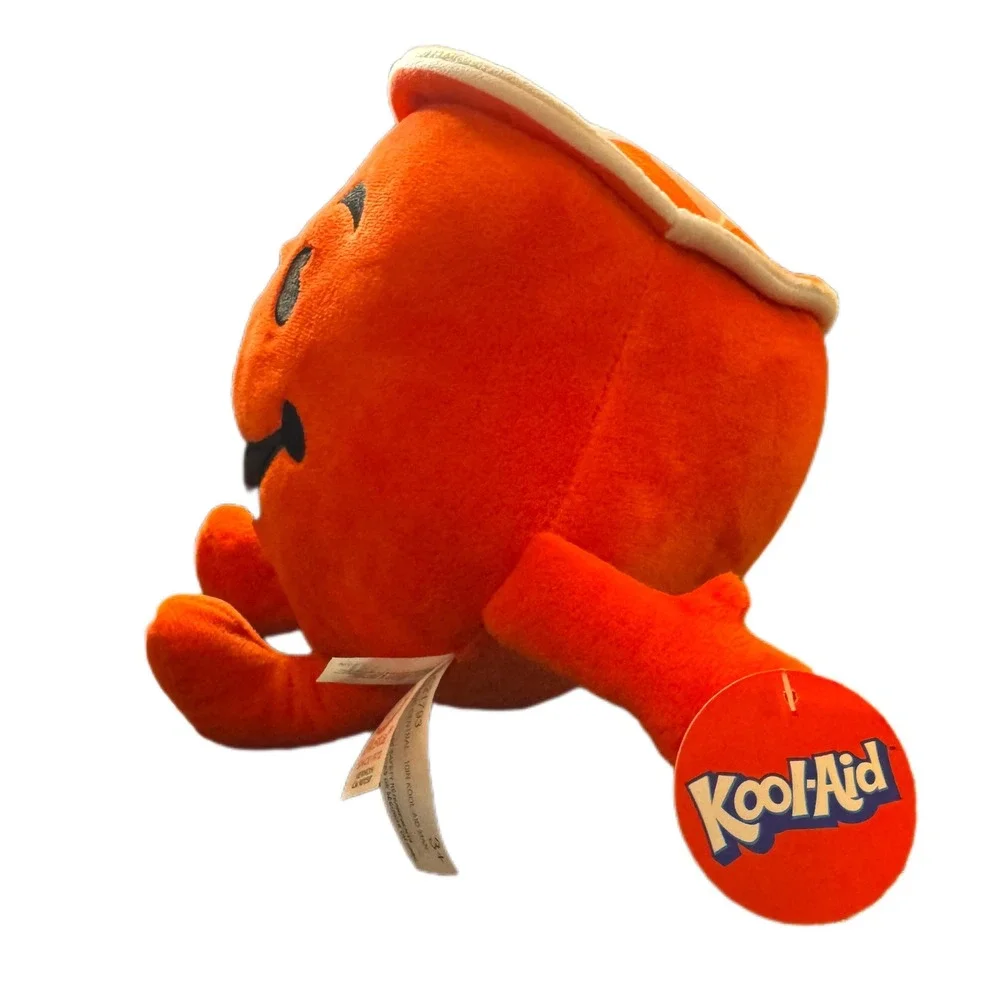 NWT Kool-Aid Man‎ Plush Fiesta Stuffed Toy Mascot Orange Red Advertising RETRO